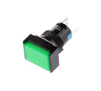 Pulsante DC 12V Interruttore Quadrato Temporizzato Di Auto-reset Con LED Verde