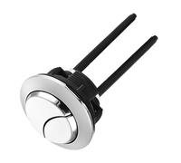 Pulsante del WC, Pulsante di scarico del WC da 57 mm, 1 pz. argentato for serbatoio, forma rotonda, pulsanti for, accessori for il bagno
