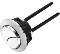 Pulsante del WC, Pulsante for serbatoio 'acqua del WC, 1 pezzo, pulsante di scarico a doppia pressione in argento, 46 mm, accessori for il bagno