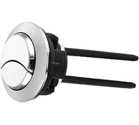 Pulsante del WC, Pulsante for serbatoio 'acqua del WC, 1 pezzo, pulsante di scarico a doppia pressione rotondo argento da 38 mm, accessori for il bagno