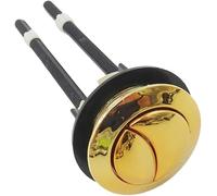 Pulsante del WC, Pulsante for serbatoio 'acqua del WC 1 pz 38 mm 46 57 oro for valvola di scarico doppio, parti utensili for la casa(Fits 46mm-56mm Hole)