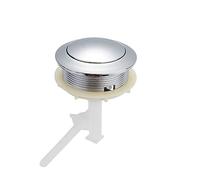 Pulsante del WC, Pulsante singolo rotondo for serbatoio 'acqua del water, pulsante for WC in plastica adatto for coperchio con foro da 55 a 67 mm, accessori for