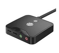 Pulsante desktop del computer con il pulsante di avvio esterno dell'host del desktop USB