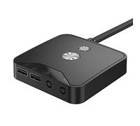 Pulsante desktop del computer con il pulsante di avvio esterno dell'host del desktop USB