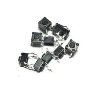 Pulsante di accensione 100pcs 6 * 6 * 4.3 Pannello PCB Momentaneo Tattile Tatto Pulsante Microinterruttore 4 Pin DIP Light Touch 6x6x4.3 mm Tasti Tastiera Componenti elettronici