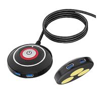 Pulsante di accensione del PC desktop: interruttore di estensione esterno con connettività USB e audio, ripristino e controllo push del disco rigido | Accessorio per la gestione 'alimentazione