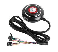 Pulsante di accensione del PC LOCADENCE, installazione portatile, robusta e leggera, in ABS, interruttore di accensione del PC Plug and Play per Internet Café (2USB+AUDIO)