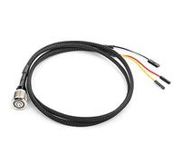 Pulsante di Accensione per Computer Desktop con Cavo, Pulsante Metallico LED in Lega di Alluminio Nichelato, Luce Blu o Rossa, per Chassis JMK9 e (luce LED rossa)