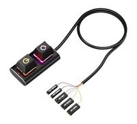 Pulsante Di Accensione Per Computer - Parti Ricambio Meccaniche Esterne LED RGB - Cavo Estensione Pulsante Accensione Computer,Per Ufficio Lavoro Giochi Programmazione Uomini E Donne