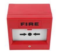 Pulsante di Allarme Manuale per Controllo Accessi Rosso in Plastica | Attivazione Ripristinabile, per Pannelli Antincendio e Corridoi, Uso per Personale di Sicurezza e Cantieri