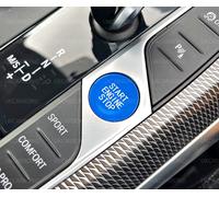 Pulsante Di Arresto Avvio Motore Blu Carbonio Per BMW Serie 1 3 4 8 X5 X6 Z4 G