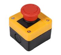 Pulsante di arresto di emergenza 1 pz 660 V 10 A Guscio di plastica Rosso Segnale Pulsante di arresto di emergenza Interruttore a pulsante a fungo Nuovo