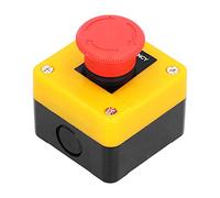 Pulsante di arresto di emergenza, 10A impermeabile 1NO 1NC Interruttore a pulsante di emergenza per ascensore a fungo rosso Interruttore di arresto di emergenza per avviatore