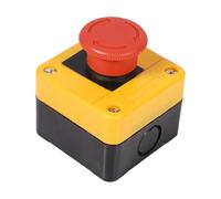 Pulsante di arresto di emergenza 660V 10A Guscio di plastica Segnale rosso Pulsante di arresto di emergenza Interruttore a pulsante a fungo 1 pz