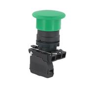 Pulsante di arresto di emergenza impermeabile - Design a forma di fungo con rilascio a scatto - Compatibile con la serie XB5(Blue,2NO)