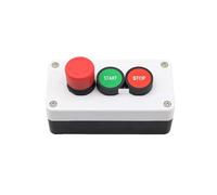 Pulsante di arresto di emergenza NC NO Rosso Verde Interruttore a pulsante Stazione di avvio e arresto Pulsanti impermeabili autosigillanti Interruttori industriali 600 V 10 A(Start-Stop)