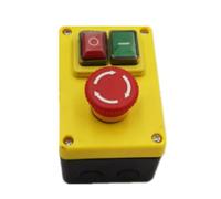 Pulsante di arresto, Interruttore di emergenza 250V 16A 4 pin nero/giallo 110x76x86mm