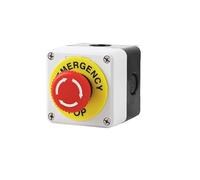 Pulsante di arresto, Interruttore di emergenza DPST a fungo 1 NO NC AC 660V 10A Guscio in plastica rosso 78x72x64mm pz(Sgv80f1b)