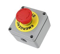 Pulsante di arresto, Viti M4 preassemblate Connettore impermeabile PG11 Gamma di linee 5-10 mm Lega alluminio Classificazione IP67