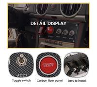 Pulsante Di Avvio Motore Ignizione Auto 12V Pannello Da Corsa 3 Toggle S2E6