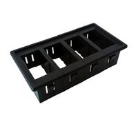 Pulsante Di Avvio Pulsante Momentaneo Alloggiamento per interruttore a bilanciere da canali, montaggio a pannello, accessori fai da te per auto e barche, supporti per cornice con clip(4 Gang)