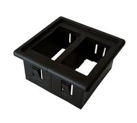 Pulsante Di Avvio Pulsante Momentaneo Alloggiamento per interruttore a bilanciere da canali, montaggio a pannello, accessori fai da te per auto e barche, supporti per cornice con clip(2 Gang)