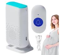 Pulsante di chiamata dei caregiver - campana LED impermeabile IP68 con cicalino wireless, 4 volumi regolabili | di allarme intelligente per anziani, disabili, donne in gravidanza, cura a
