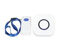 Pulsante di Chiamata Senza Fili 330m 433MHZ 4 Livelli Regolazione Volume Pager Caregiver SOS Allarme Infermiere Chiamata Anziani Aiuto Prevenzione Cadute per Anziani Bambini(100-240V)