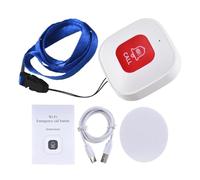Pulsante di chiamata SOS intelligente WiFi Trasmettitore avviso telefonico for cercapersone wireless for badanti emergenza for bambini Paziente anziano(1pc)