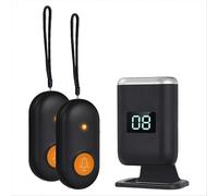 Pulsante di chiamata wireless per assistenti familiari, pulsante di allarme per anziani con vibrazione, display a LED