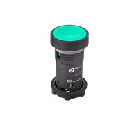 Pulsante di comando 22 mm verde con autorestituzione XB7NA31