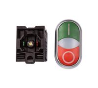 Pulsante di comando 22mm doppio RMQ titanio 216509