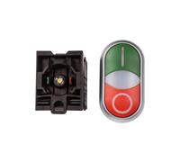 Pulsante di comando 22mm doppio RMQ titanio 216509