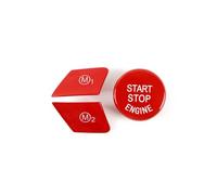 Pulsante di Comando M1 M2 per Volante con Sostituzione Pulsante Start Stop per BMW M3 M4 M5 M6 X5M X6M F10 F15 F16 F30 F34 F36 M-Sport (Con Pulsante Start Stop)