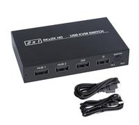 Pulsante di commutazione facile HDTV 2Port con regolazione chiara dell'immagine per vari ambienti di applicazione Espansione USB KVM Switcher