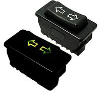 Pulsante di commutazione Power 1pc/Packs 5Pin Window Switch D C 12 V / 24 V 20 A, interruttore per finestra auto con lampada per interruttore auto accessori (verde)