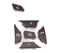 Pulsante di controllo del volante Compatibile Con Benz Per W218 CLS 2013 2014 2015 2016 2017 2018 1648700558 Volante Multifunzione Tasto Manopola Controllo Coperchio Pulsante(Brown,Right)