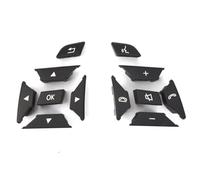 Pulsante di controllo del volante Compatibile Con Benz Per X204 GLK-Class 2013 2014 OEM 2185400162 Volante Multifunzione Auto Tasto Manopola Controllo Copertura(Black,1 Pair)