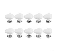 Pulsante di pressione per WC, accessorio da bagno attraente per serbatoi standard (10 bianco)