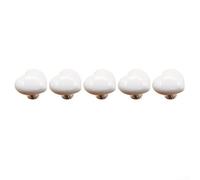 Pulsante di pressione per WC, accessorio da bagno attraente per serbatoi standard (5 bianchi)