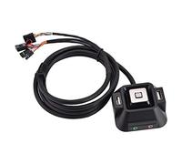 Pulsante di reset ’alimentazione per PC desktop con due porte USB 2.0, jack audio e microfono, cavo di prolunga da 1,55 m per uso in home office, ufficio e internet café