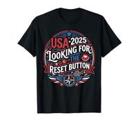 Pulsante di Reset USA 2025 Design American Patriot Maglietta