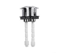 Pulsante di ricambio doppio per sciacquone, 38 mm e 48 mm, ABS cromato, finitura a specchio di alta qualità, installazione semplice, uso del serbatoio (38 mm)