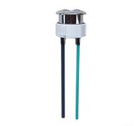 Pulsante di ricambio per sciacquone WC con doppia asta regolabile in | Adatto a fori da 38 mm/48 mm, doppia funzione di scarico, effetto argento cromato, materiale ABS, superficie facile da pulire