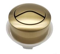 Pulsante di ricambio per sciacquone WC progettato per cisterne nascoste azionate con cavo, con collare facile da rimuovere per l'installazione (oro)