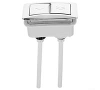 Pulsante di ricambio per sciacquone WC, sistema a doppia pressione, in plastica ABS bianca, 63 mm, accessorio di riparazione