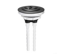 Pulsante di ricambio per serbatoio WC con asta da 100 mm, progettato per l'uso con valvole di scarico da 5,1 cm o a tanica (nero)