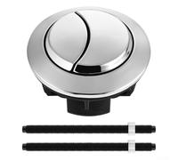 Pulsante di ricambio per WC a doppio scarico, in plastica ABS e asta regolabile, adatto per serbatoi di WC, diametro da 3,8 cm a 6,6 cm, per efficienza idrica
