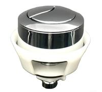 Pulsante di ricambio per WC a scomparsa utilizzando per cavo in ABS cromato oro spazzolato (argento)