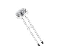 Pulsante di ricambio rapido per WC a doppio lavello da 48 mm. Facile installazione senza attrezzi. Plastica resistente per il serbatoio del WC a casa